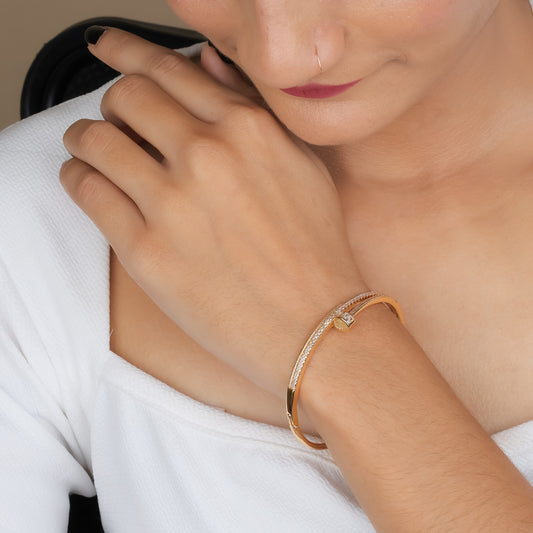 Diamond Nail Bracelet