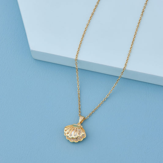 Covered Pearl Necklace