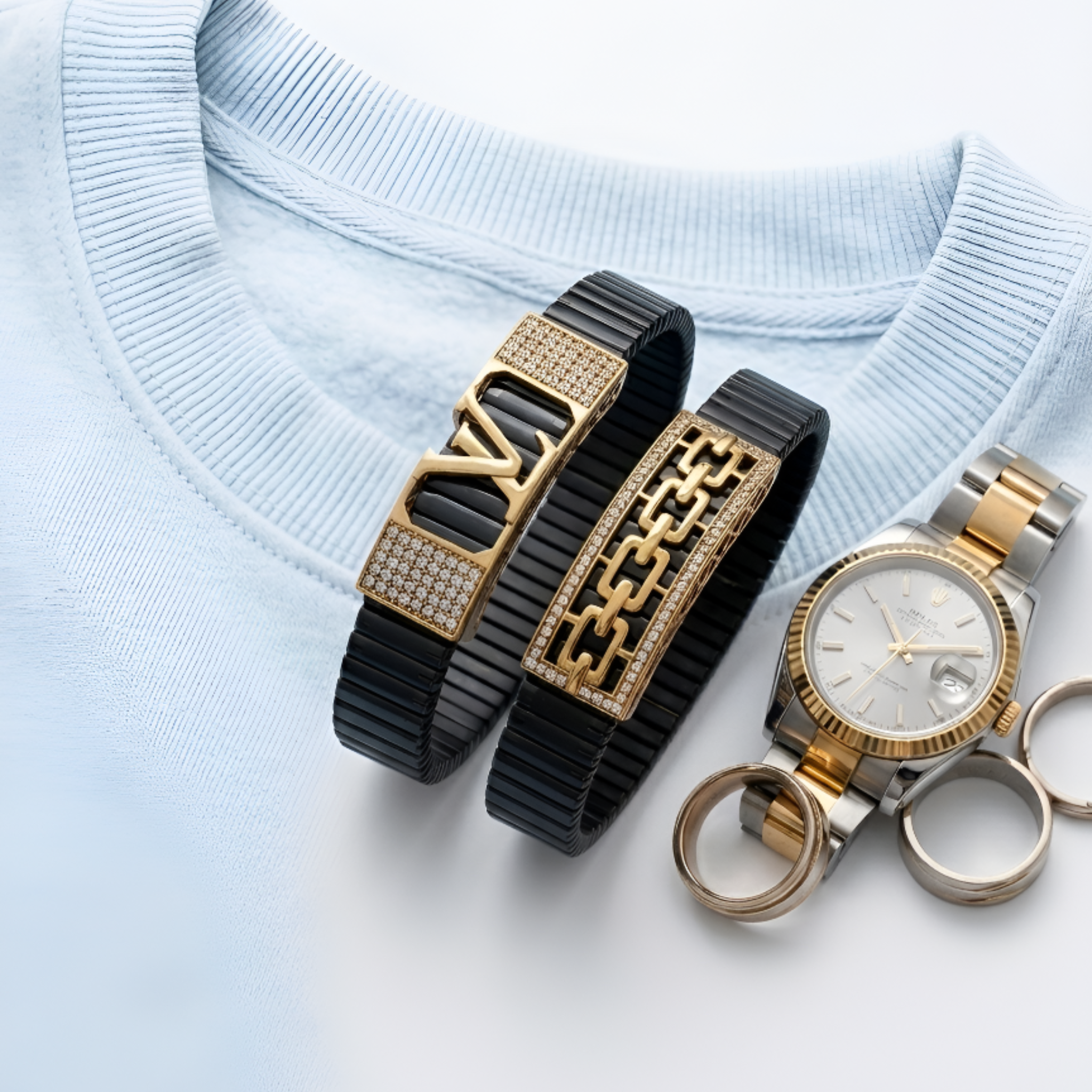 Stylish black bracelets for men by ZJOOLRY