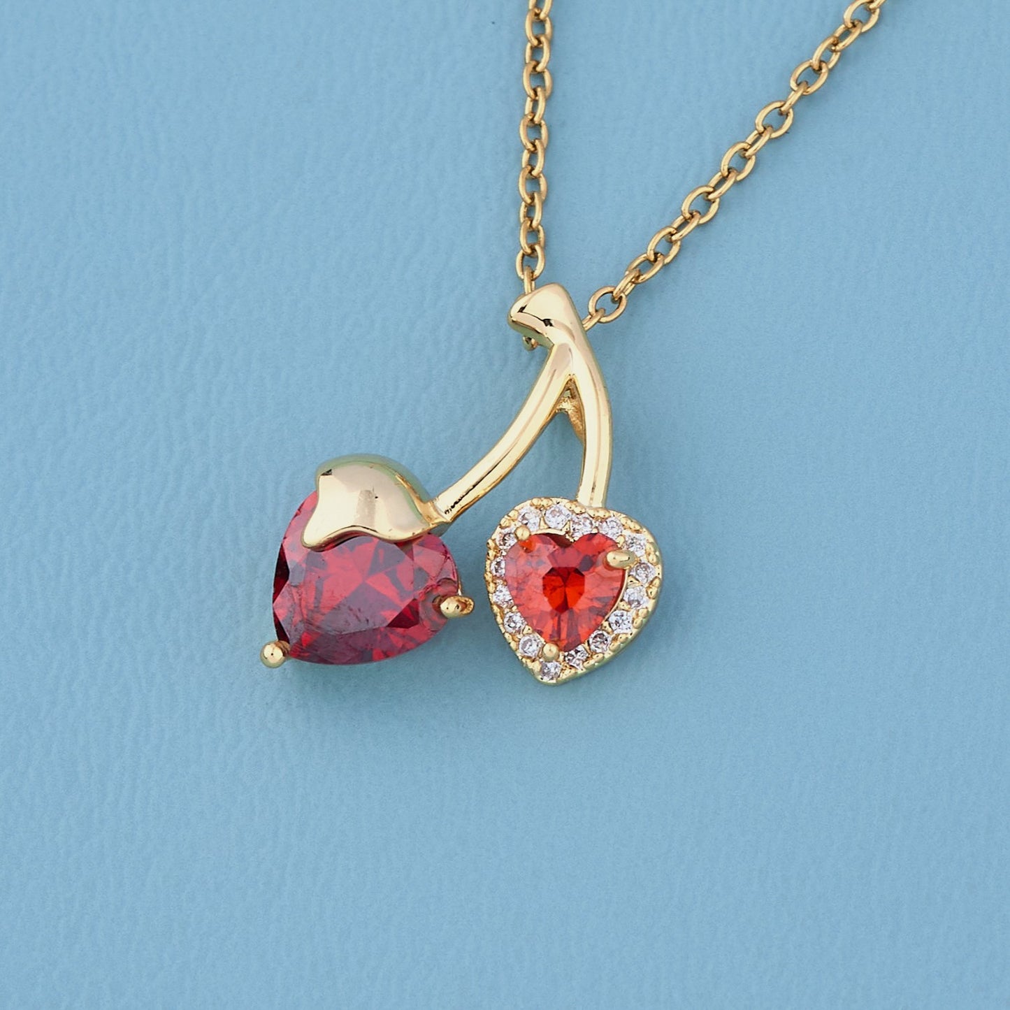 Soft Blush Heart Necklace