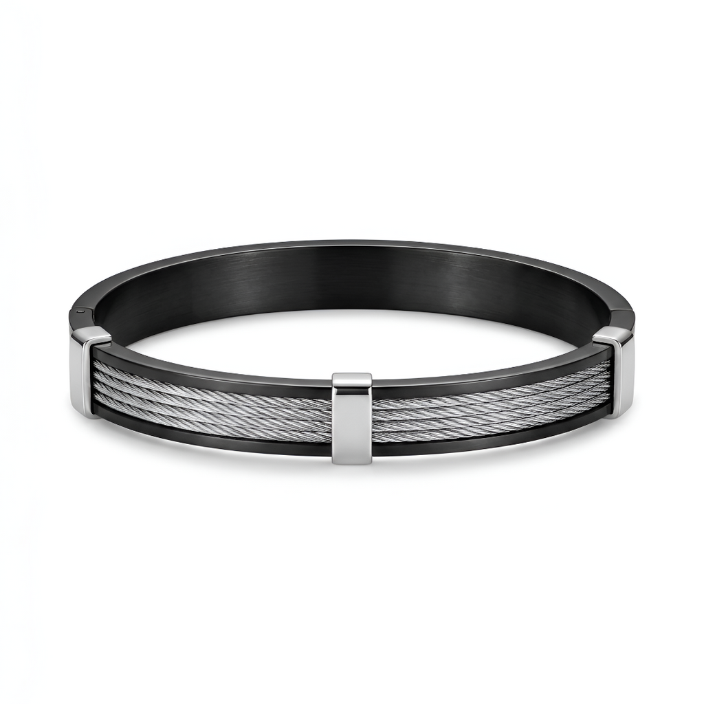Braided Black Kada for Men