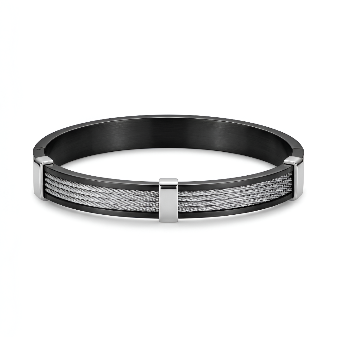 Braided Black Kada for Men