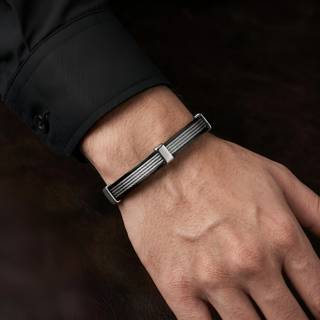 Braided Black Kada for Men