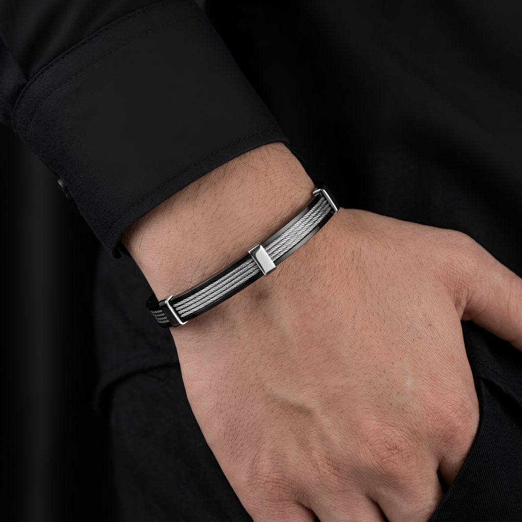 Braided Black Kada for Men