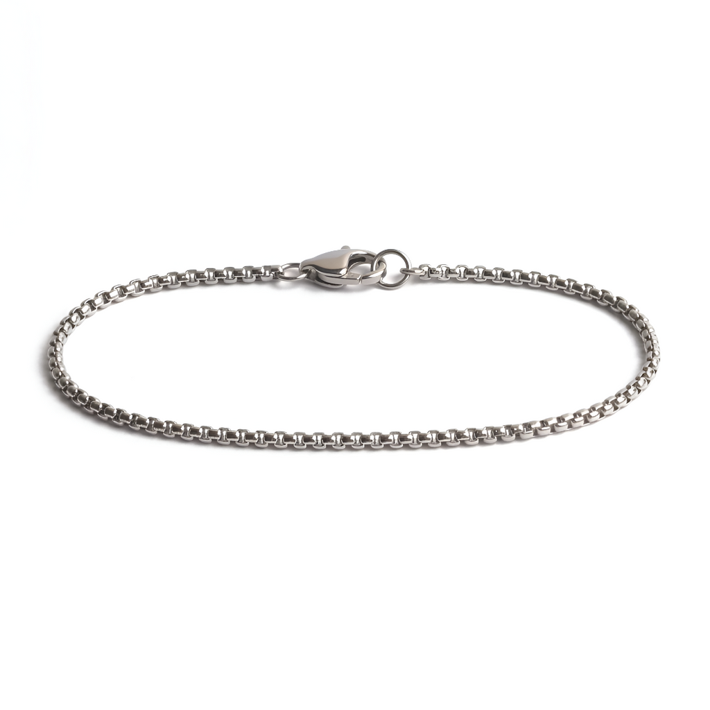 Classic Minimal Silver Bracelet for men