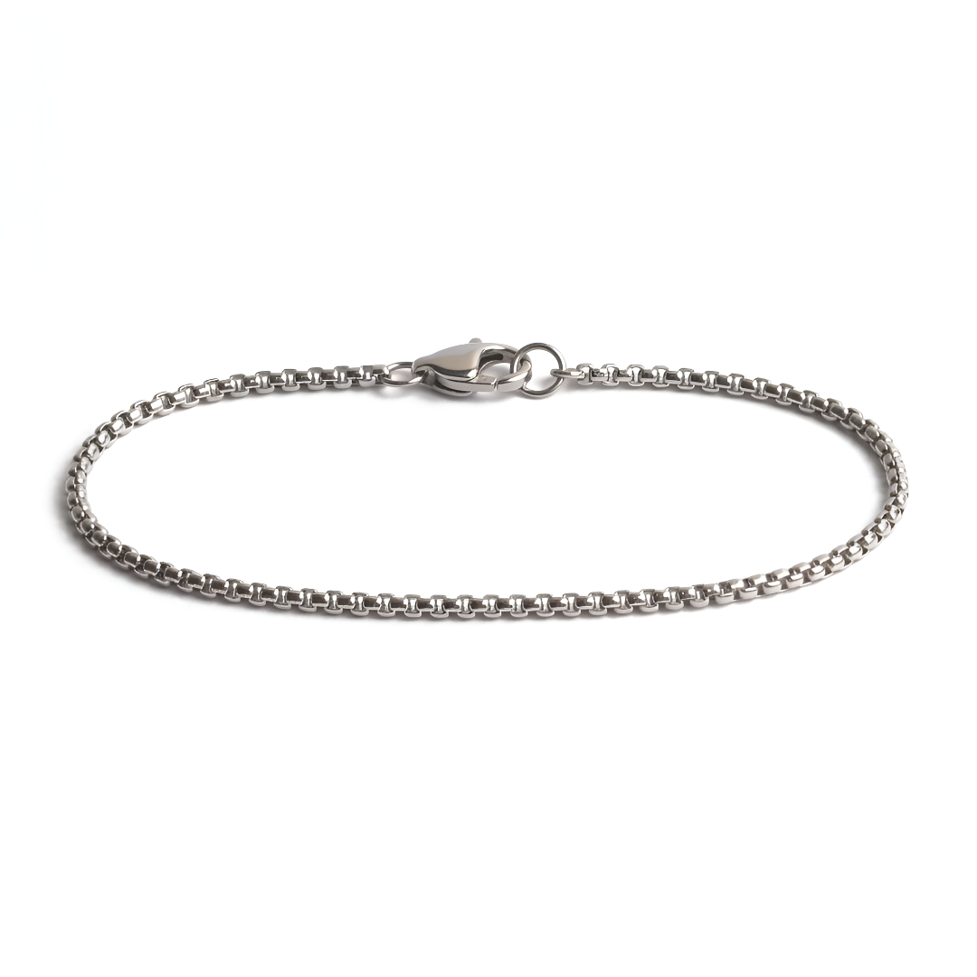 Classic Minimal Silver Bracelet for men