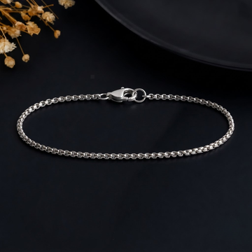 Classic Minimal Silver Bracelet for men