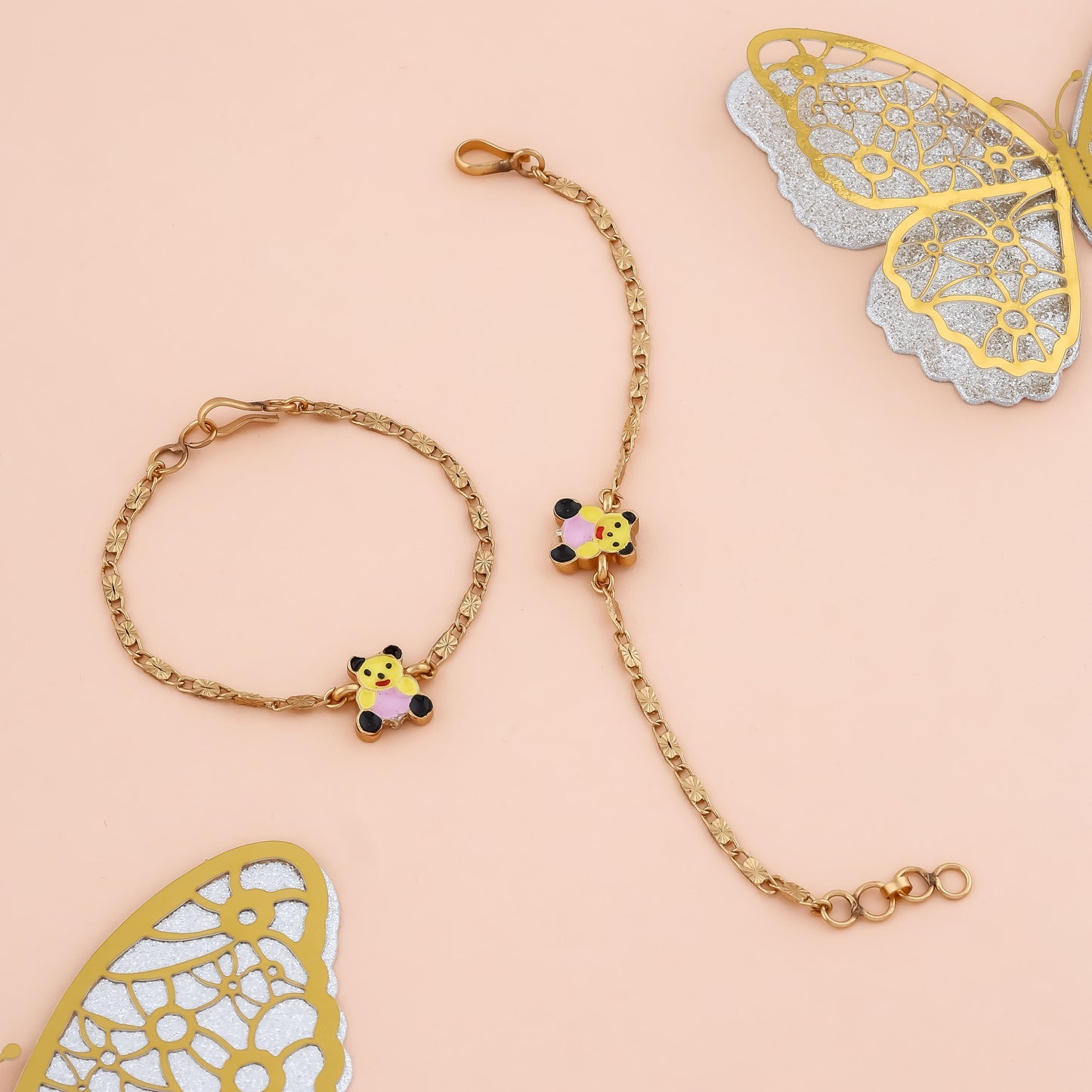 Colorful Panda Bracelet - Pair