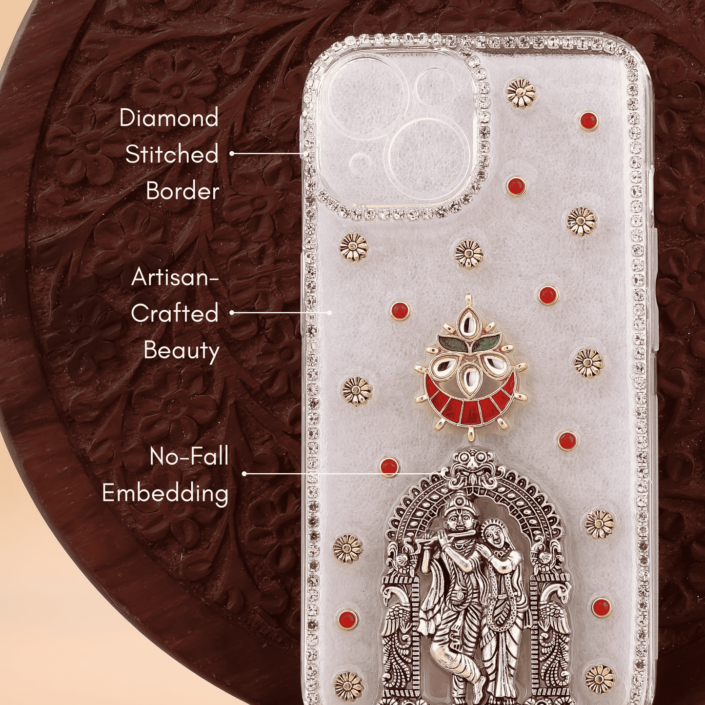 Divine Radha Krishna Backcase