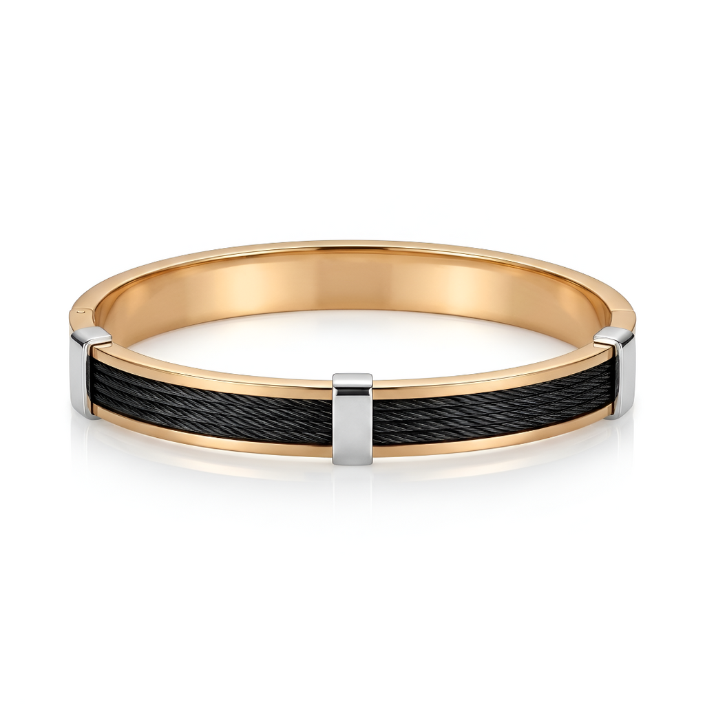Dual Tone Goldline Kada for Men
