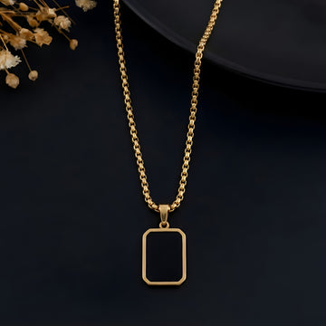 Eclipse Frame Pendant Necklace