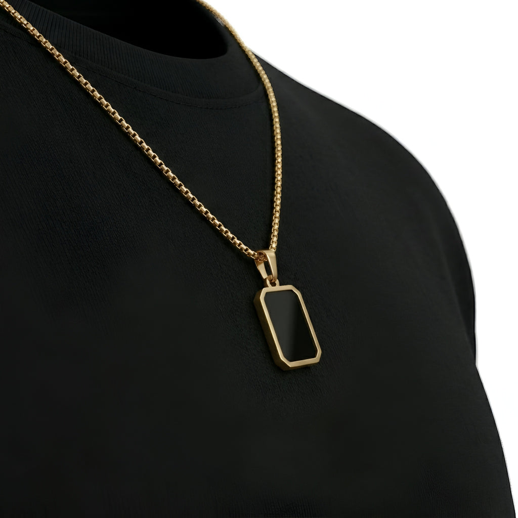 Eclipse Frame Pendant Necklace