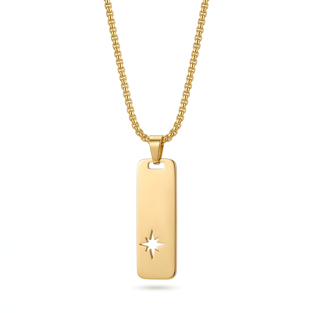 Golden Spark Pendant Necklace