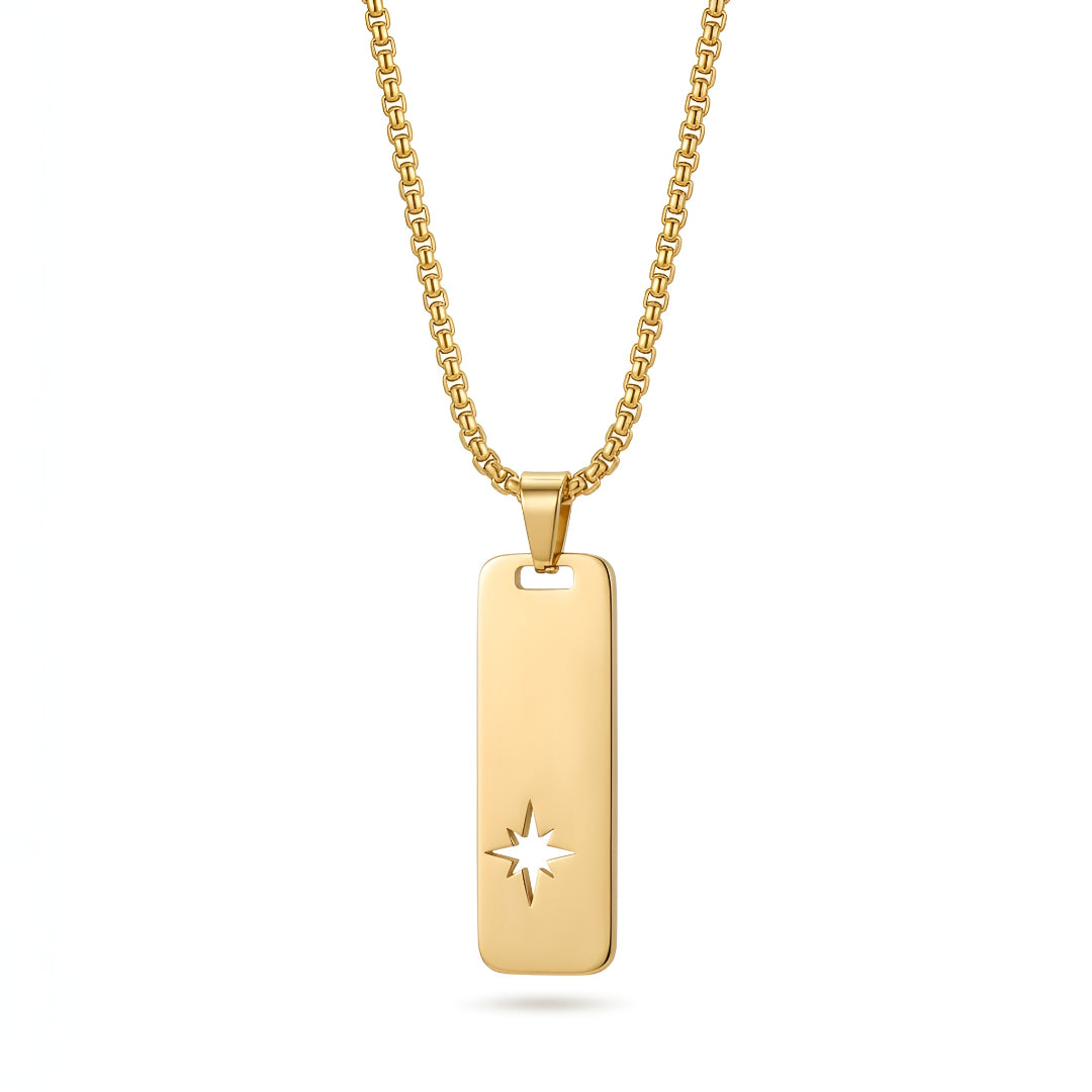 Golden Spark Pendant Necklace