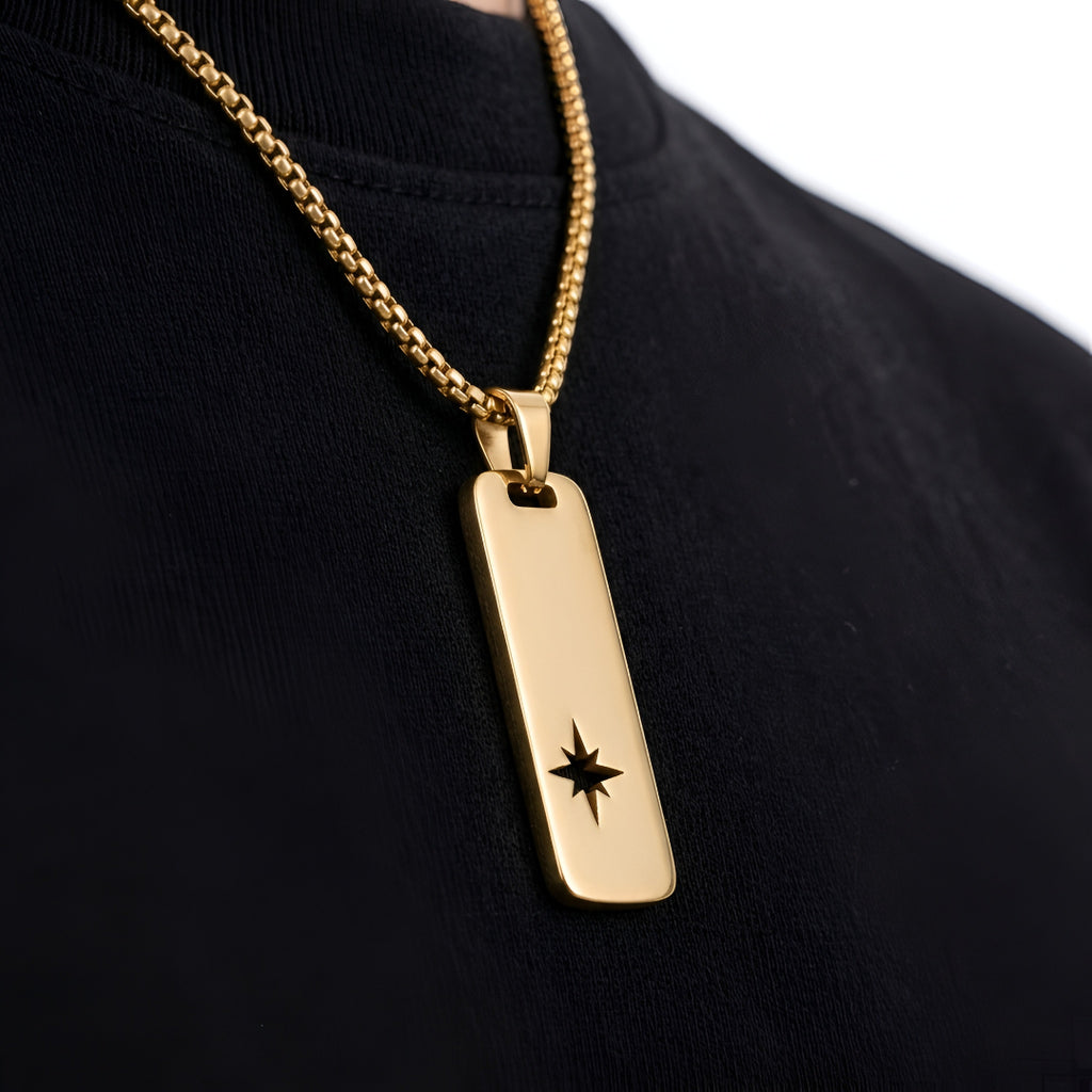 Golden Spark Pendant Necklace
