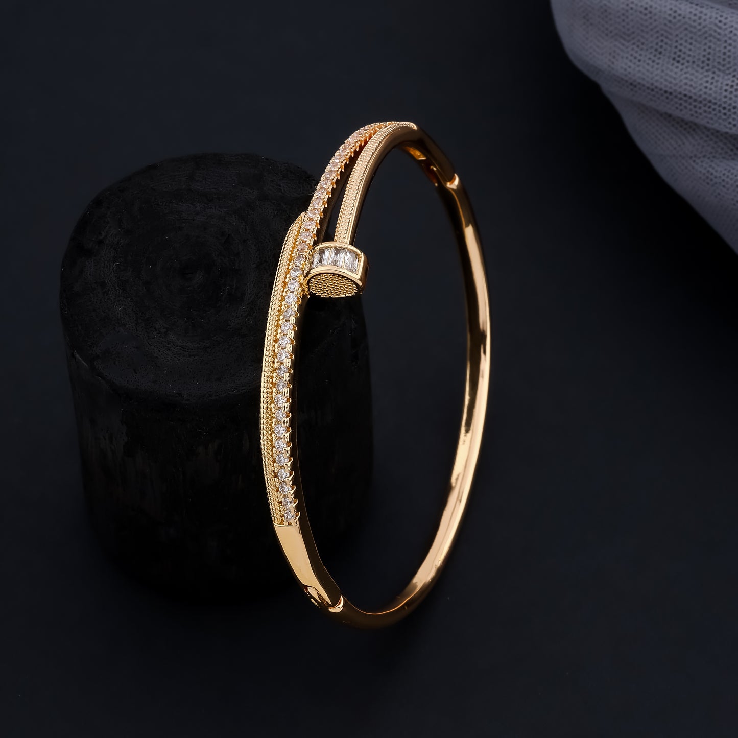 Diamond Nail Bracelet