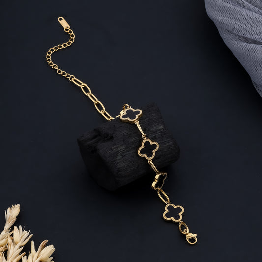 Noir Clover Bracelet