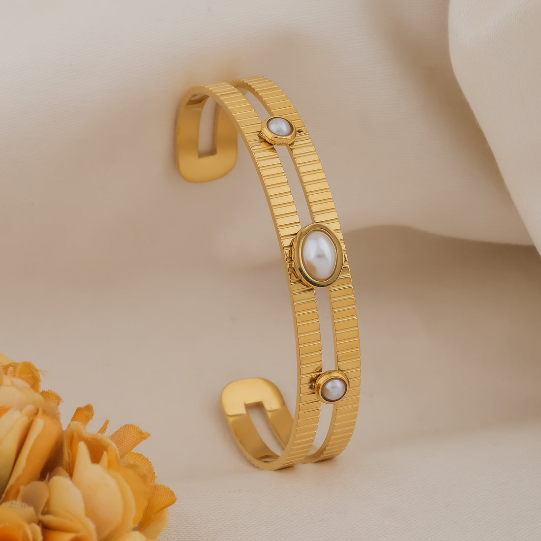 Golden Pearl Bracelet