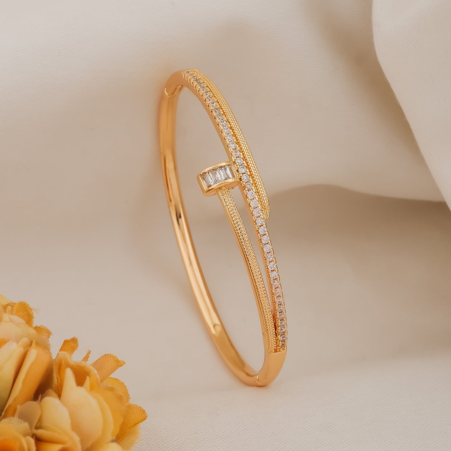 Diamond Nail Bracelet