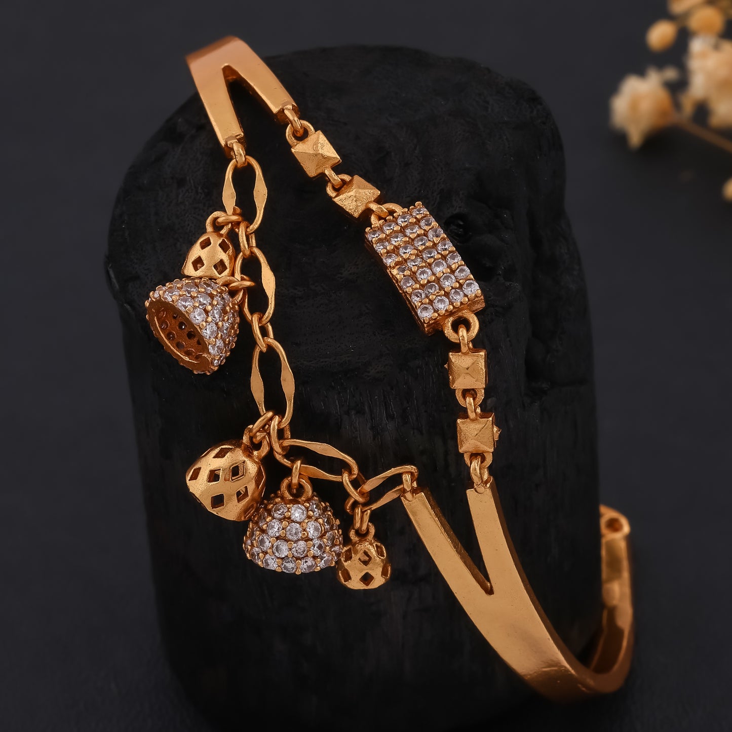 Diamond Ghungroo Bracelet