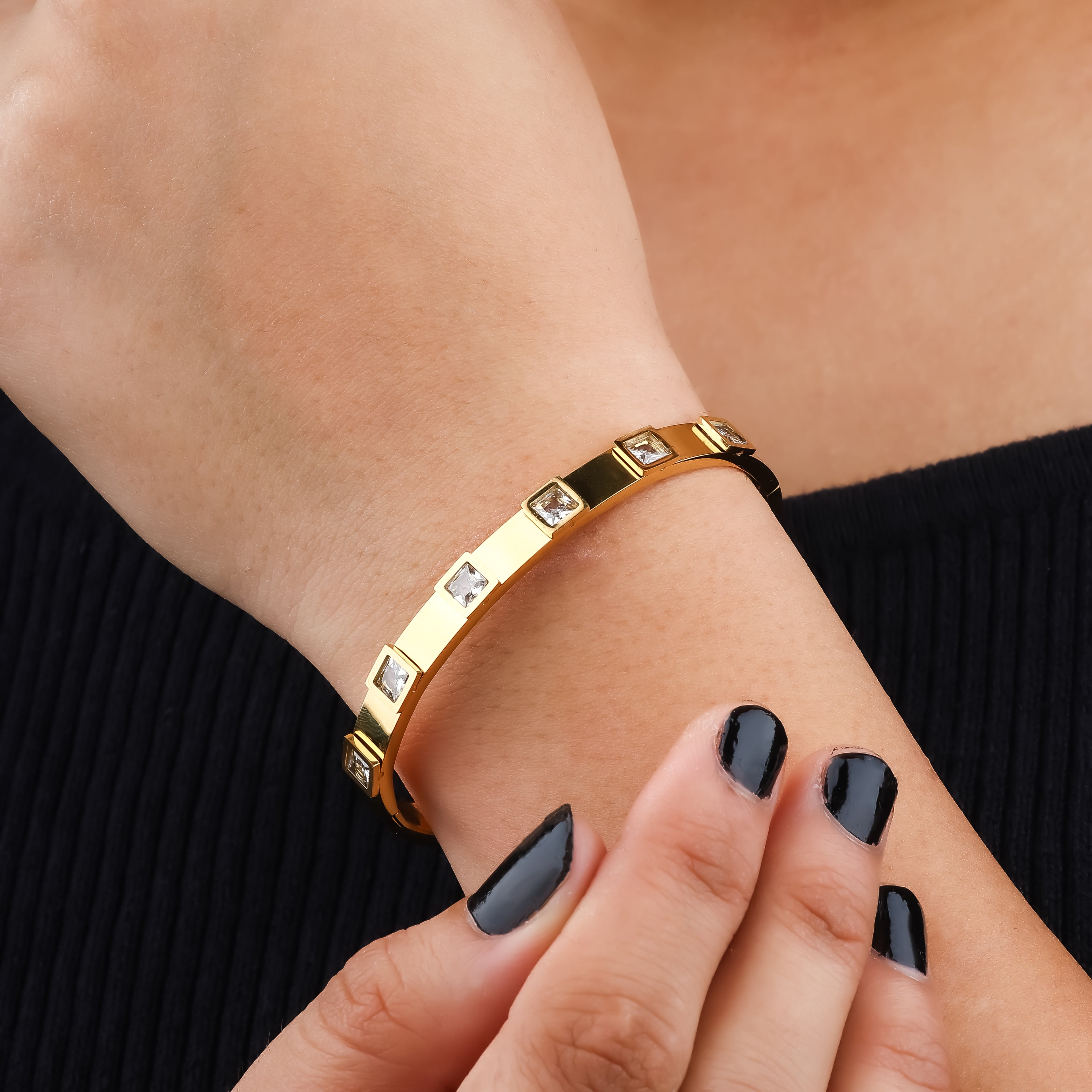 Diamond Square Bracelet
