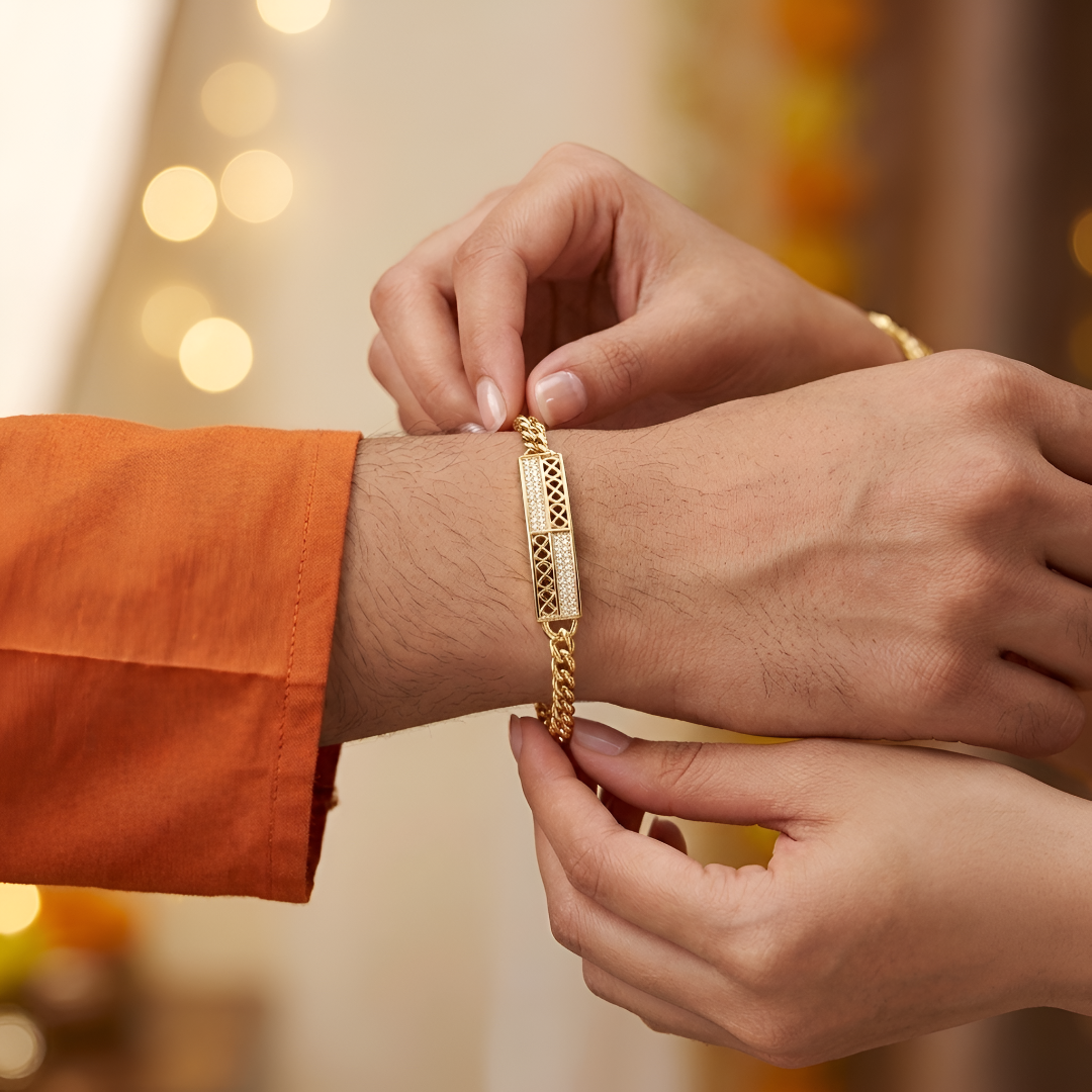 Infinity knot rakhi bracelet