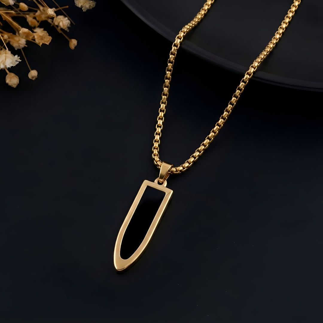 Regal Shield Pendant Necklace