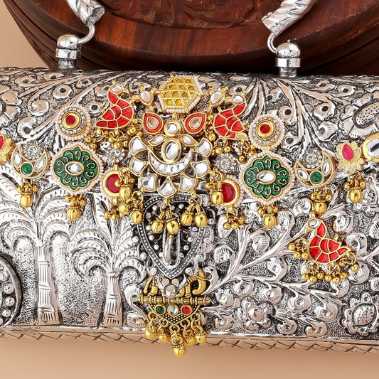 Sacred Palm – Crafted Clutch of Modern Heritage
