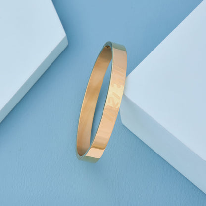 Ram-Inscribed 18K Gold-Plated Kada