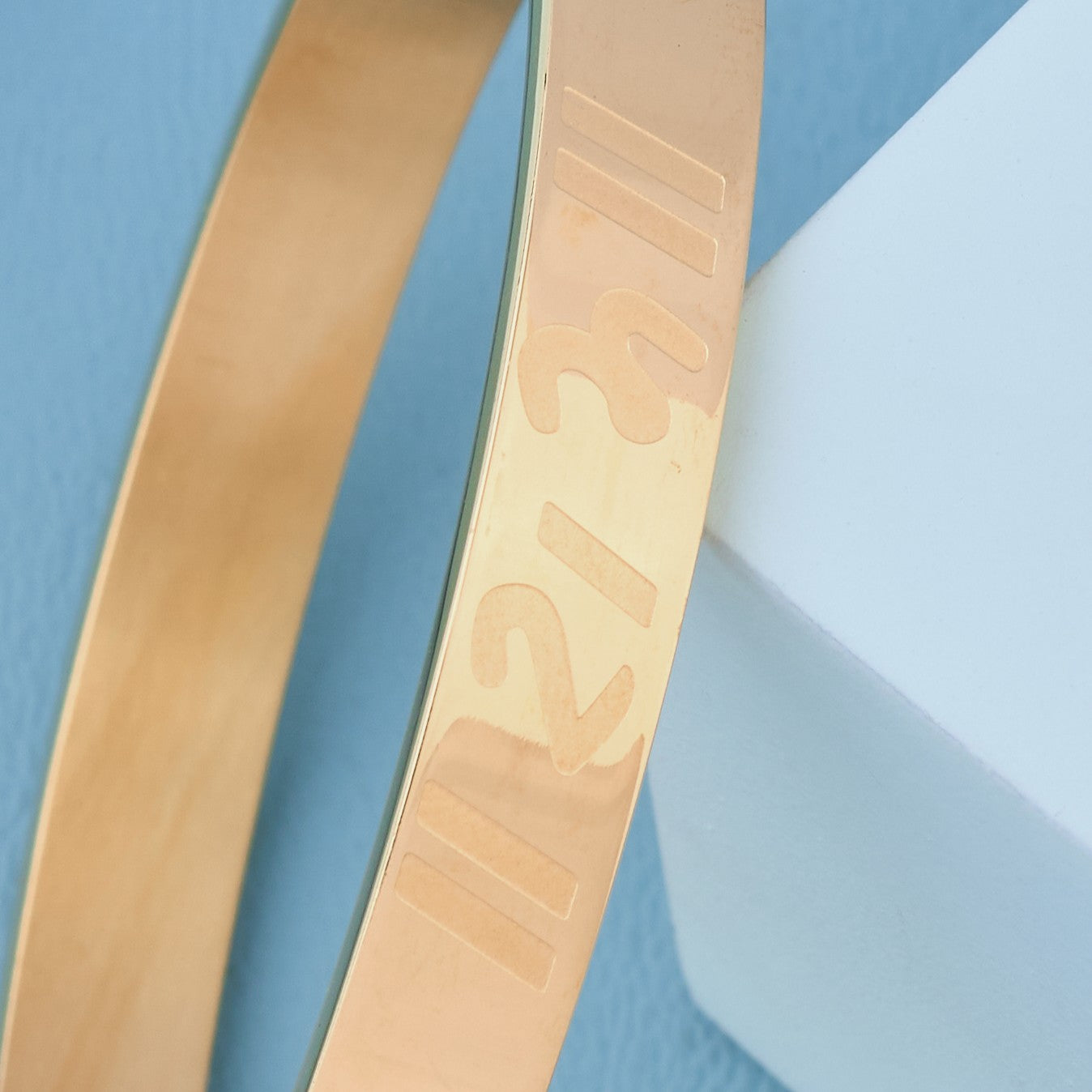 Ram-Inscribed 18K Gold-Plated Kada