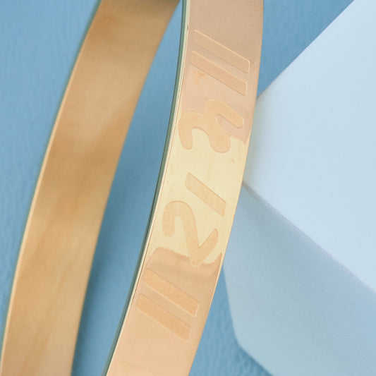 Ram-Inscribed 18K Gold-Plated Kada