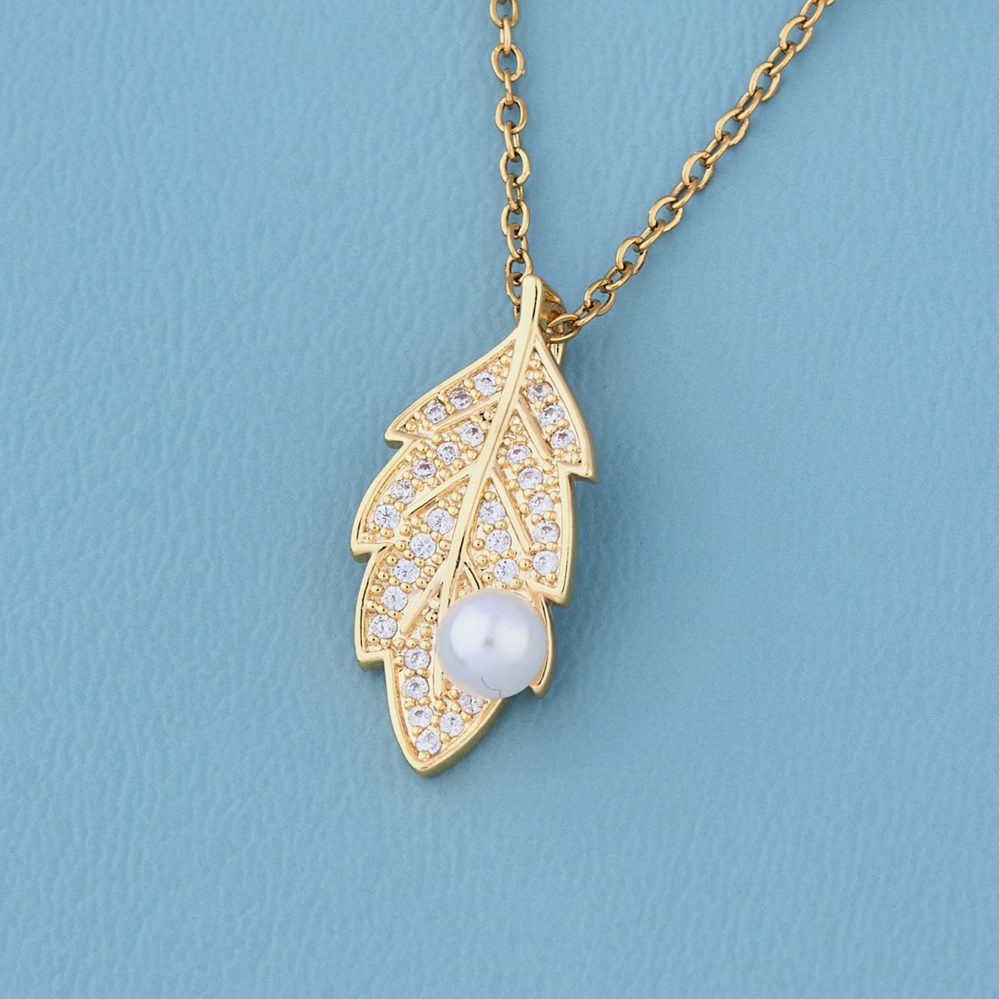 Diamond Leaf Necklace