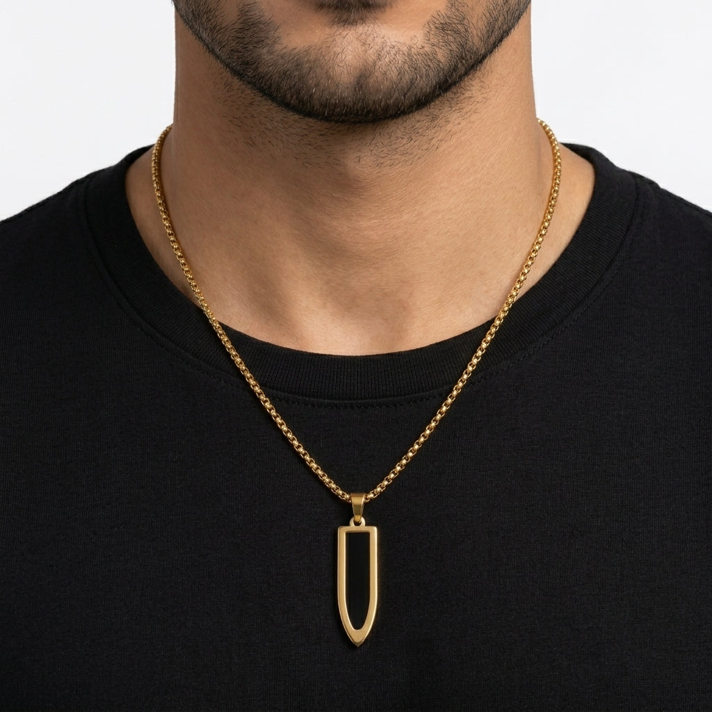 Regal Shield Pendant Necklace